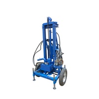 Machine de forage de puits d'eau mobile de petite taille à louer/ Rig de forage de puits PTO 150m/ Rig de forage de puits d'eau rotatif hydraulique
