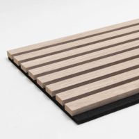 Panneaux acoustiques à lamelles en bois au design moderne Décoration murale insonorisée à réduction de bruit pour l'intérieur de la chambre Modèle 3D Capacité de conception