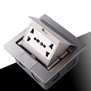 Stainless Steel 10A 6 Pin Waterproof Pop-up Electrical Power Floor Ground Outlet Box <strong>Universal</strong> <strong>Socket</strong> - Product Image 2
