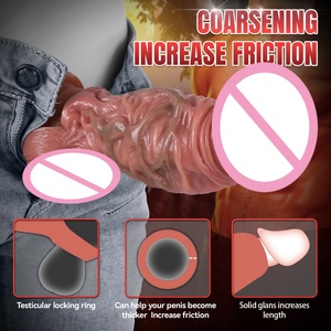SXXY Manchon pénien ouvert pour l'agrandissement du pénis masculin et le retard de l'éjaculation, gaine pour anneau pénien, jouets sexuels pour couples - Product Image 2