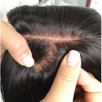 Perruque de qualité supérieure en soie, 100% cheveux humains vierges, douce et lisse, confortable à porter