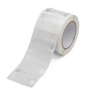 Можно настроить ПВХ покрытые бумажные материалы RFID UHF клейкая этикетка для печати влажная инкрустированная этикетка