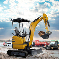 Livraison gratuite, mini-excavatrice hydraulique sur chenilles de 1,8 tonne, machine d'excavation pour ferme, jardin, excavatrice de 2 tonnes