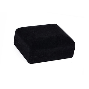 Wholesale Stocks <strong>Cheap</strong> Black Velvet Plastic Cufflink <strong>Box</strong> - Product Image 2