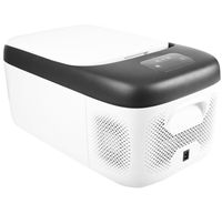 Réfrigérateur de voiture portable à compresseur 18L 25L -20°C 45W 12V-24V avec écran LED, compact, protection basse tension, multi-tailles, pour camping familial