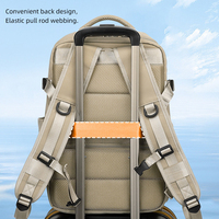 Sac à dos d'affaires BEARKY personnalisé OEM pour ordinateur portable avec port de charge USB, résistant à l'eau, antivol, pour embarquement en cabine