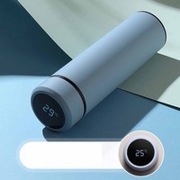 Flacon lumineux intelligent avec affichage de la température, pour les entreprises, bouteille à eau et thermo, sous vide, en acier inoxydable, ml, nouveau