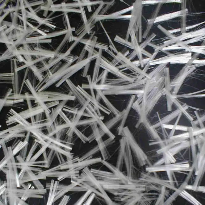 Hebras picadas de fibra de vidrio, materiales de refuerzo para FRP
