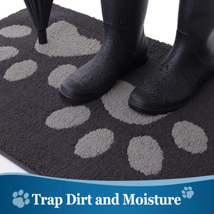 <span class=keywords><strong>Tapis</strong></span> de porte pour pattes boueuses, <span class=keywords><strong>absorbant</strong></span> la saleté, lavable, antidérapant, à profil bas, pour chiens, <span class=keywords><strong>tapis</strong></span> de porte <span class=keywords><strong>d</strong></span>'<span class=keywords><strong>entrée</strong></span> avant. - Product Image 3