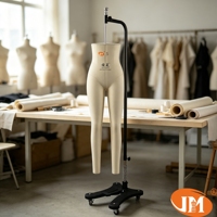 Mannequin de couture JM pour femme adulte, en fibre de verre, réglable, à suspendre, pour la confection de patrons de pantalons