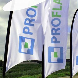 Banderas de Plumas Personalizadas para Publicidad Empresarial - Pancarta Publicitaria de Doble Cara con Logotipo y Texto (Solo Bandera) - Product Image 2