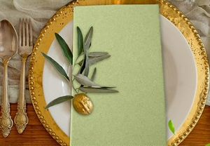 Serviettes <span class=keywords><strong>en</strong></span> <span class=keywords><strong>papier</strong></span> jetables vertes Serviettes <span class=keywords><strong>en</strong></span> <span class=keywords><strong>papier</strong></span> pour invités pour salle de bain, fête de mariage, 16x16'' - Product Image 3