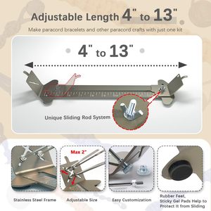 Kit de <span class=keywords><strong>métier</strong></span> <span class=keywords><strong>à</strong></span> <span class=keywords><strong>tisser</strong></span> les <span class=keywords><strong>perles</strong></span> éducatif fait main DIY, machine <span class=keywords><strong>à</strong></span> perler en acier inoxydable pour enfants, accessoire de couture pour travaux d'aiguille - Product Image 5