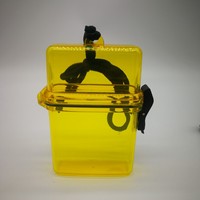 Coque de téléphone portable punk très tendance, boîte de rangement, boîte de plage, boîte à canettes de plage, étui transparent en plastique à suspendre au cou