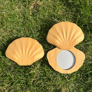 Wadah parfum padat Magnet kosong isi ulang kayu bambu alami kemasan Balsem aroma kosmetik dapat terurai - Product Image 2