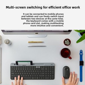 <span class=keywords><strong>Clavier</strong></span> sans fil Bluetooth Logitech K580 USB à commutateurs à ciseaux, 104 touches, pleine taille, programmable, pour iPad, MacBook, ordinateur portable/de bureau - Product Image 4