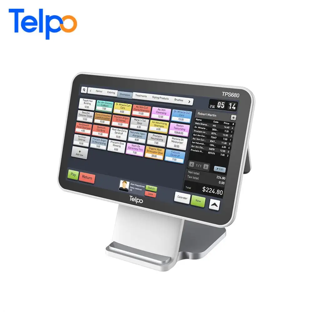 One stop service Telpo Windows 10 OS all-in-one pc pos веб-сайт точка продажи оборудования