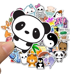50Pcs INS <span class=keywords><strong>Tik</strong></span> <span class=keywords><strong>Tok</strong></span> Venta caliente Vsco pegatina niña linda creativa botella a casa decoración skate equipaje Laptop Vsco pegatinas - Product Image 3