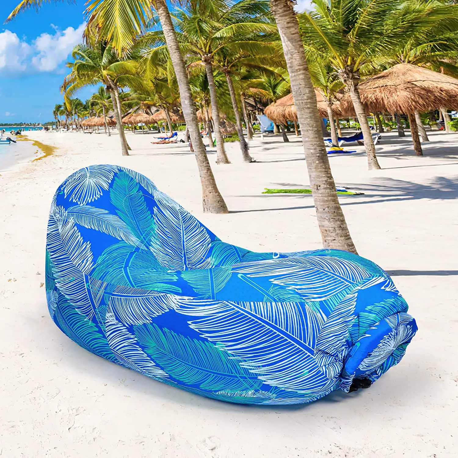 WOQI Instinct Inflatable Lounger Camping Beach Air Sofa Outdoor Lazy Bag Fast Inflatable Air Sleeping Bag