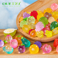 weij Simulación de micropaisaje, Casa de frutas luminosa, Accesorios decorativos DIY bonitos para bolsas sorpresa, Mini adornos pequeños