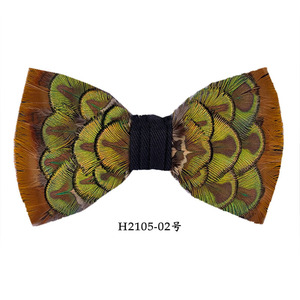 Nœud <span class=keywords><strong>papillon</strong></span> en forme de plume pour hommes, Logo personnalisé, boîte-cadeau naturel fait à la main, 24 pièces - Product Image 4