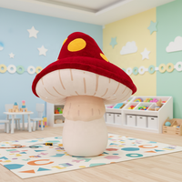 Champignon Gonflable en Peluche Imperméable et Durable, Taille et Couleur Personnalisables, 6-8 pieds de Haut, Style Contes de Fées, Attrape-regards pour Instagram