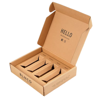 Boîte d'expédition pliable en carton kraft imprimé sur mesure, écologique, pour cadeaux, abonnements et vente au détail