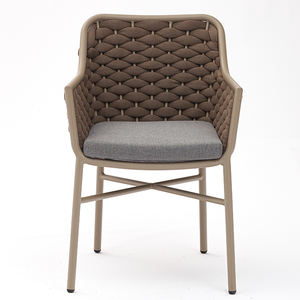 Meubles <span class=keywords><strong>de</strong></span> <span class=keywords><strong>restaurant</strong></span> en plein air <span class=keywords><strong>de</strong></span> haute qualité vente en gros café café <span class=keywords><strong>terrasse</strong></span> <span class=keywords><strong>chaise</strong></span> <span class=keywords><strong>de</strong></span> salle à manger en corde avec coussin - Product Image 2