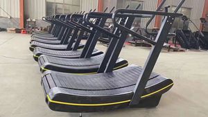 Tapis Roulant Curvo Air <span class=keywords><strong>Runner</strong></span> Senza Motore, Attrezzatura da Palestra Popolare, Cardio Manuale con Schermo LED Pieghevole - Product Image 4