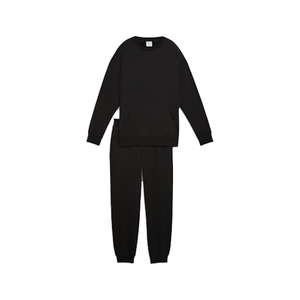 Midweight Winter Men's Solid Hip Hop Tracksuit Set Full <b>Zip</b> <b>Hooded</b> Top and Sweatpants for Workout and Recreation - Product Image 1