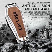 Funda de Metal para Llave de Coche con Diseño Moderno, Funda Protectora para Llave con Llavero, Resistente y Duradera, Personalizada al por Mayor para Llaves Byd