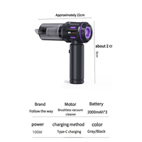 Aspirateur à main sans fil pour voiture Aspirateur rechargeable 3 en 1 avec soufflage d'air Aspirateur personnalisé avec dépoussiéreur d'air