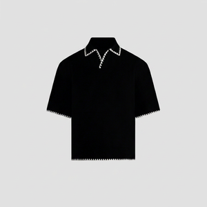 Polo pour homme, classique, manches courtes, col classique, pour l'été, les sports de plein air, le quotidien, bleu marine, décontracté, confortable - Product Image 1