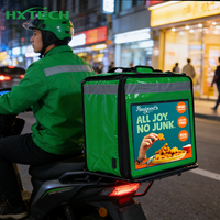 Sac à dos publicitaire intelligent avec écran LED dynamique 300x400mm pour livraison à emporter