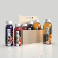 8oz1 2oz 16oz vide rond PLA PCR infusion à froid café sirop jus lait boisson bouteille Boston bouteilles rondes avec couvercle