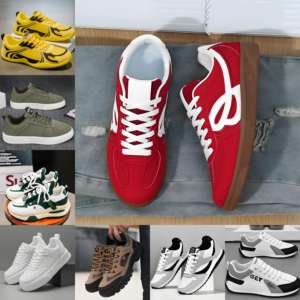 Men's Inventory Wholesale Shoes Sports Shoes Men's Casual Breathable Walking Shoes Fashionable Flat Shoes Clearance - Product Image 1