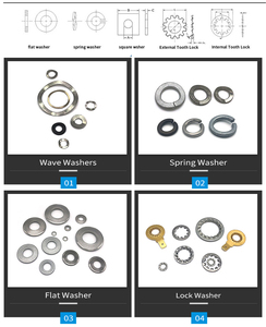 Khóa máy giặt trong thép hợp kim 410 cấp vật liệu thép không gỉ kẽm mạ nhúng nóng mạ kẽm xoắn ốc chia khóa máy giặt - Product Image 5