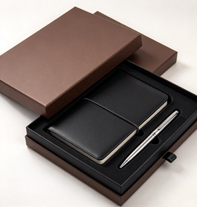Caja de Regalo Rígida de Lujo con Inserto de Esponja para Set de Cuaderno y Bolígrafos, Cierre Magnético de Alta Gama, Empaque Rectangular - Product Image 6