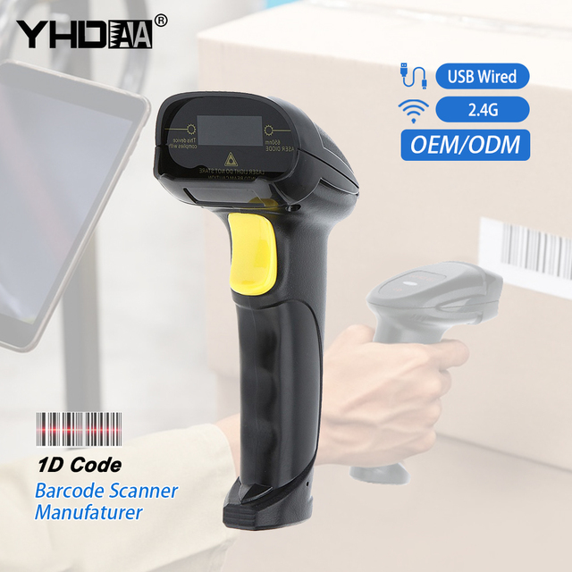 Handheld Scanner Warehouse Plug and Play Wireless Barcode Scanner 1D Barcode Reader