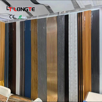 Panel de Pared WPC Impermeable e Ignífugo, Panel de Pared Interior y Exterior de Madera y Plástico Compuesto, Revestimiento de Panel de Pared Acanalado de PVC WPC