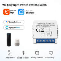 Pour Zigbee Compatible 1 canal AC 100-240V 10A courant Max 240V lumière intelligente Durable bricolage WiFi PC matériel relais Module de commutation