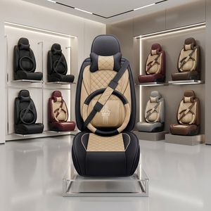 Housse de siège de voiture universelle Royal Armor, protection intégrale, style professionnel, cuir NAPPA PVC de luxe, toutes saisons - Product Image 1