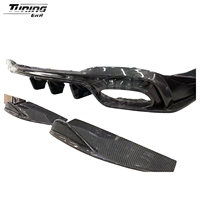 Kit de conversion en fibre de carbone sèche pour Mercedes W118 C118 CLA45 2019 + mise à niveau de la lèvre avant diffuseur arrière jupe latérale Canards