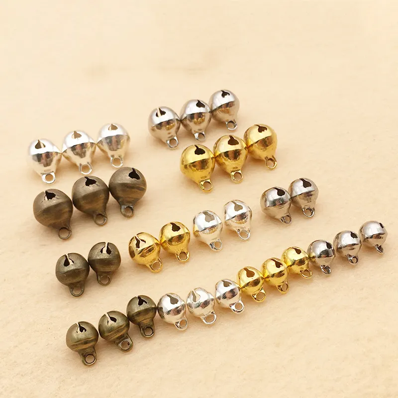 Diy Handgemaakte Sieraden Maken Goud Zilver Metalen Jingle Bell Hanger Voor Ketting Armband Accessoires Bevindingen Onderdelen