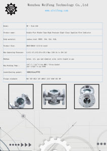 高性能ダブルウィンドウタイプ水流インジケーターサイトグラスフローメーター - Product Image 5