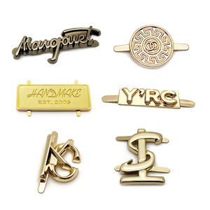 Accessoires de bagages de sac Étiquette de marque personnalisée Plaque de logo en métal pour sac à main et portefeuille - Product Image 1