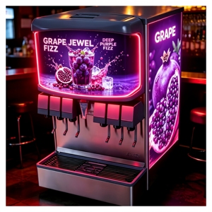 Affiche EL pour réfrigérateurs, congélateurs, cafetières et distributeurs automatiques. Favorise la vente de jus, de cocktails, de boissons énergisantes, de cola et de café - Product Image 4