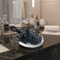 Savon Noir au Charbon Naturel et à la Rose pour un Nettoyage en Profondeur, Savon Solide Végétalien à Base d'Huiles Essentielles pour le Visage et le Corps Erasersoap