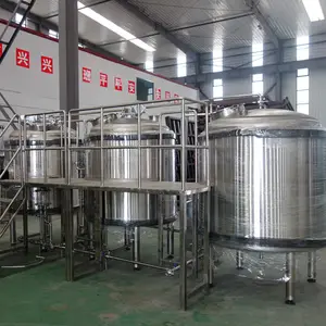 1000l Bar Beer Three Vessel Brew House, Peralatan Pembuatan Bir Kombucha