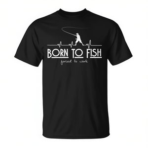 Maglietta promozionale Born to Fish Forced to Work - Product Image 2